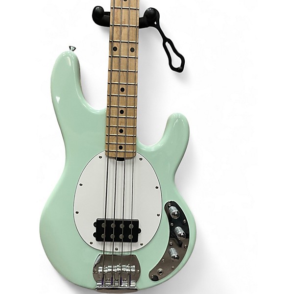 Used Sterling by Music Man Sting Ray Sub Series Seafoam Green Electric Bass Guitar