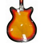 Used Crestwood Semi-Hollow 2 Tone Sunburst Hollow Body Electric Guitar