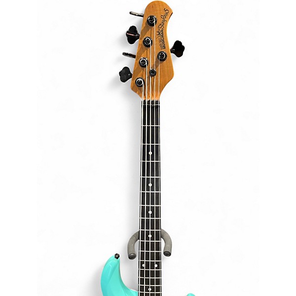 Used Ernie Ball Music Man StingRay 5 Special HH Cruz Teal Electric Bass Guitar