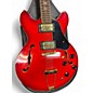 Used Pan PH35 Trans Red Hollow Body Electric Guitar