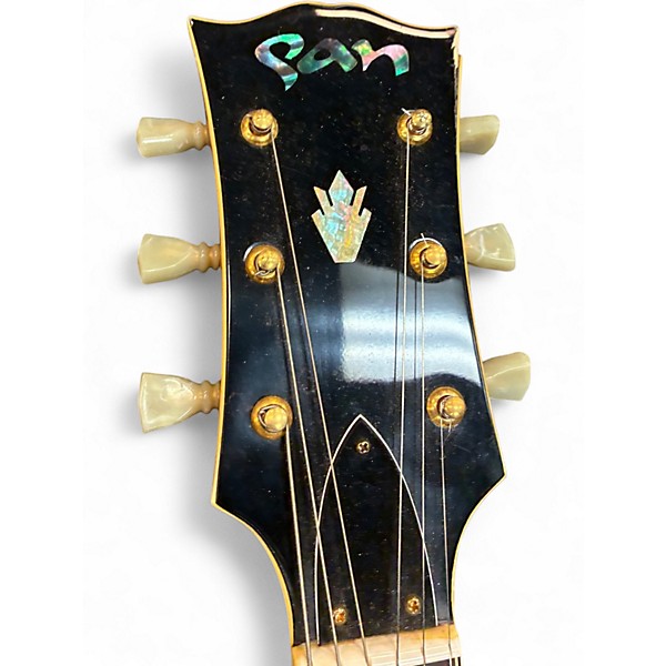 Used Pan PH35 Trans Red Hollow Body Electric Guitar