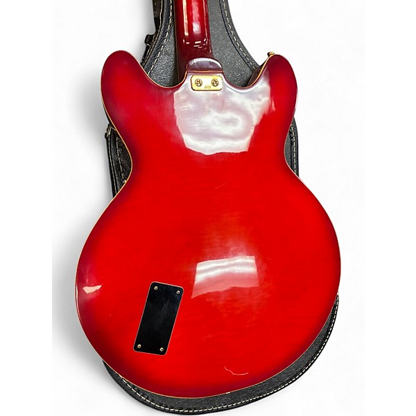 Used Pan PH35 Trans Red Hollow Body Electric Guitar