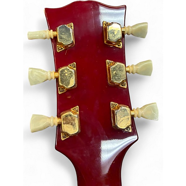 Used Pan PH35 Trans Red Hollow Body Electric Guitar