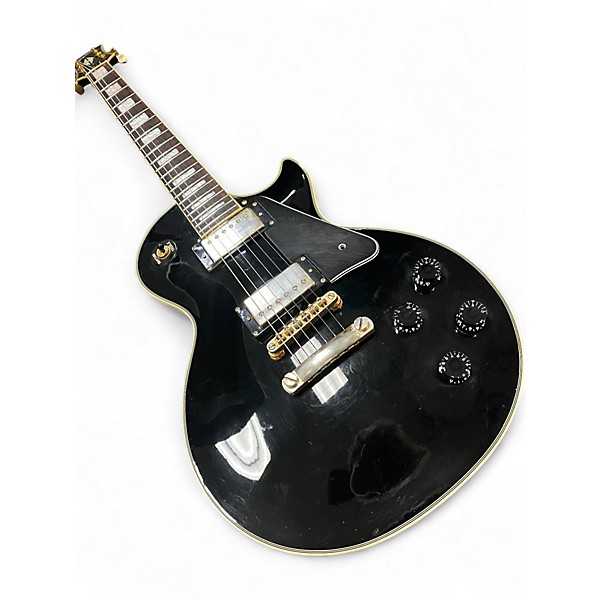 Used Epiphone LES PAUL CUSTOM Black Solid Body Electric Guitar