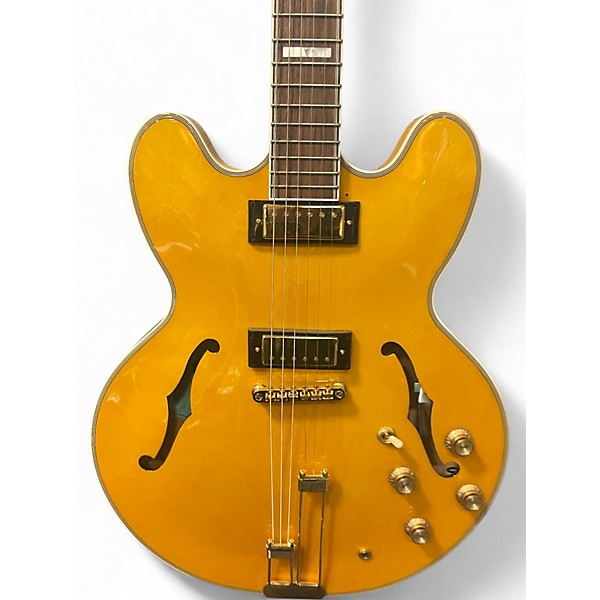 Used Epiphone Sheraton Natural Hollow Body Electric Guitar