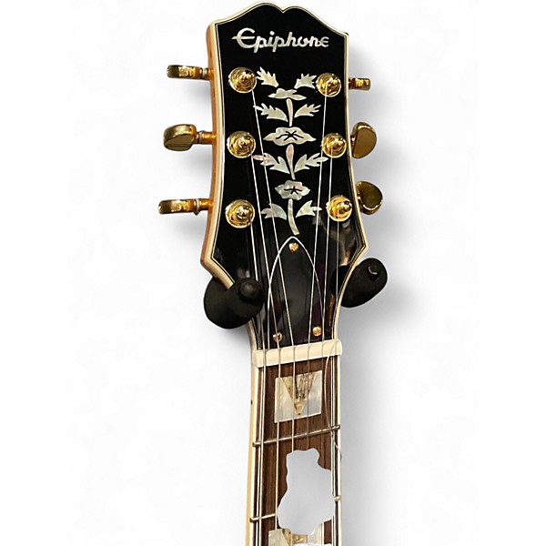 Used Epiphone Sheraton Natural Hollow Body Electric Guitar