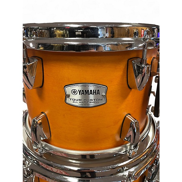 Used Yamaha 4 Piece Tour Custom caramel satin Drum Kit