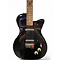 Used Danelectro U2 REISSUE (MISSING PICKGUARD) BLACK Solid Body Electric Guitar thumbnail