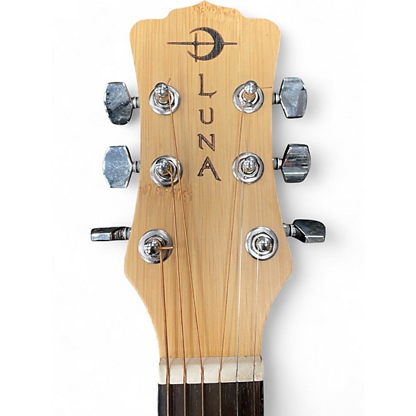 Used Luna Woodland Bamboo Natural Acoustic Guitar