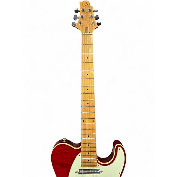 Used Greg Bennett Design by Samick Signature Series T Style HLL Cherry Solid Body Electric Guitar