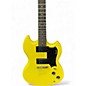 Used Guild polara Graffiti Yellow Solid Body Electric Guitar