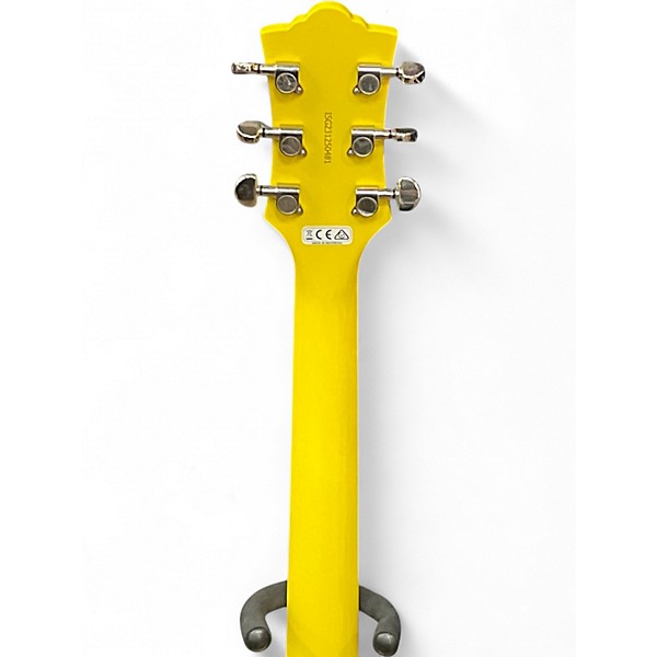Used Guild polara Graffiti Yellow Solid Body Electric Guitar