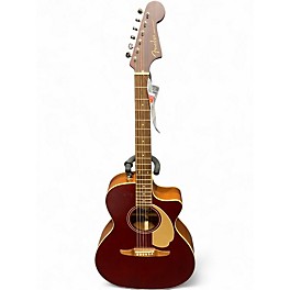 Used Fender Newporter Player Midnight Wine Acoustic Electric Guitar