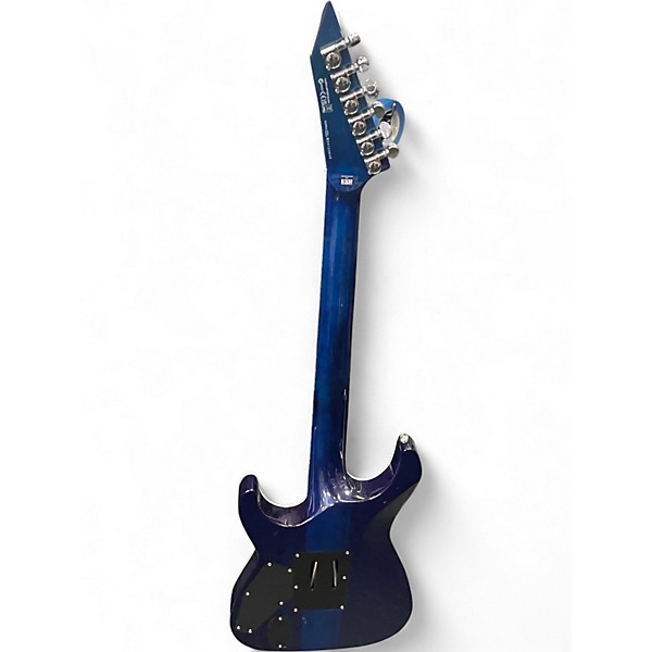 Used ESP LTD MH100QM Black Ocean Solid Body Electric Guitar