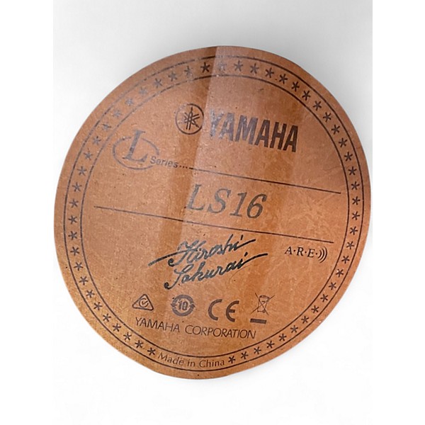 Used Yamaha LS16 Natural Acoustic Electric Guitar