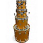 Used DW 4 Piece Collector's Series Maple Mahogany Vegas Gold Drum Kit thumbnail