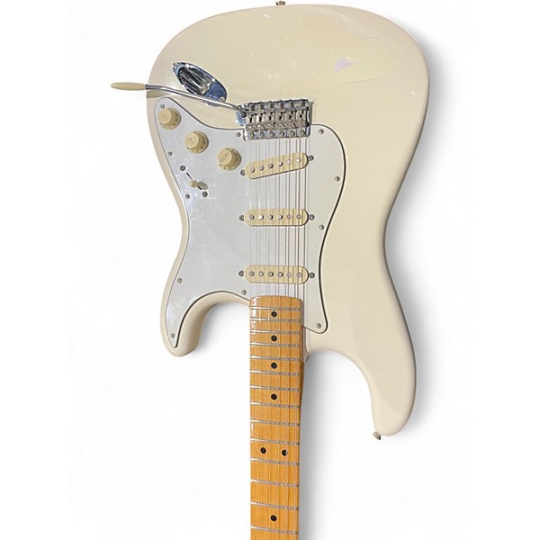 Used Fender Jimi Hendrix Stratocaster Olympic White Solid Body Electric Guitar