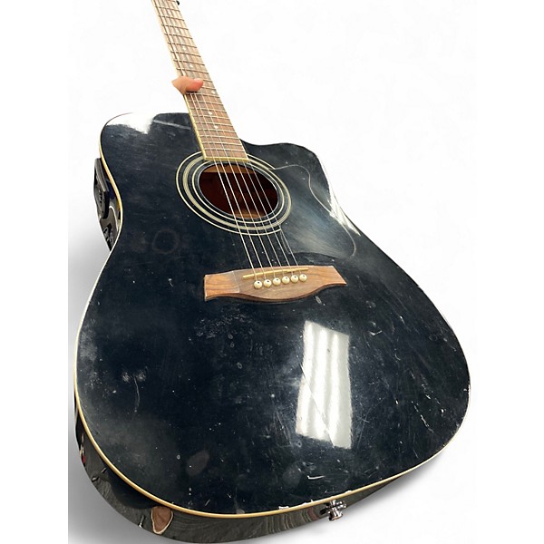 Used Ibanez V70CE Black Acoustic Electric Guitar