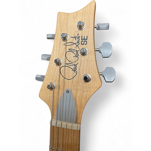 Used PRS SE Silver Sky Graffiti Yellow Solid Body Electric Guitar