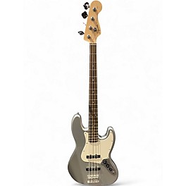 Used Squier Affinity Jazz Bass Silver Sparkle Electric Bass Guitar
