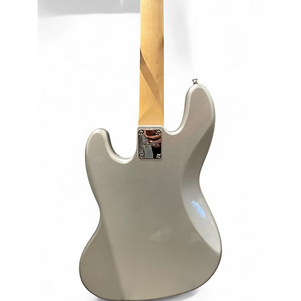 Used Squier Affinity Jazz Bass Silver Sparkle Electric Bass Guitar