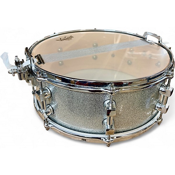 Used Premier 14in Signia Marquis Snare Silver Sparkle Drum