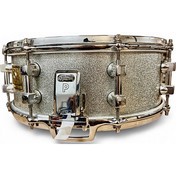Used Premier 14in Signia Marquis Snare Silver Sparkle Drum