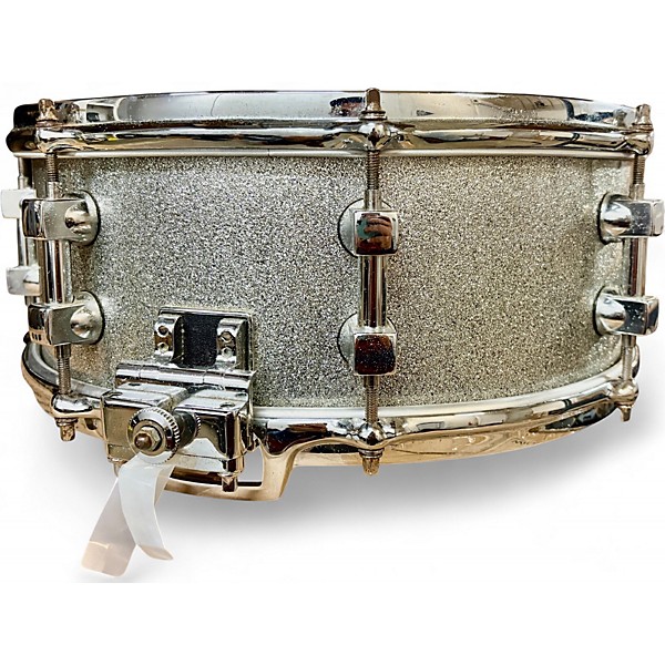 Used Premier 14in Signia Marquis Snare Silver Sparkle Drum