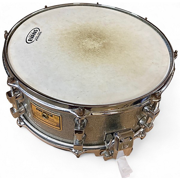 Used Premier 14in Signia Marquis Snare Silver Sparkle Drum