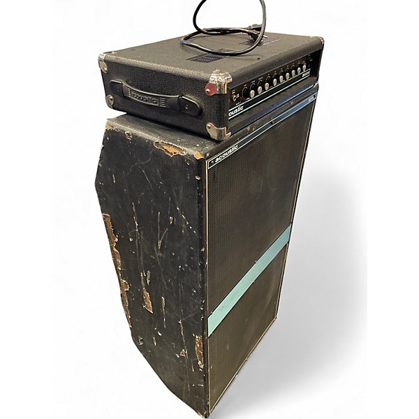 Used Acoustic Vintage B600H + B810 Bass Amp Stack