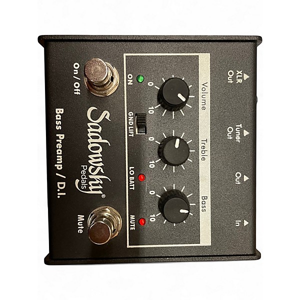 Used Sadowsky Guitars SBP-1 V2 Bass Preamp and DI Bass Effect Pedal