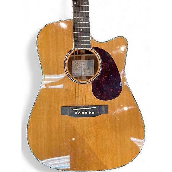 Used Takamine EG530DLX Natural Acoustic Electric Guitar
