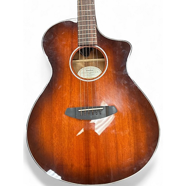 Used Breedlove Pursuit Concert Mahogany 2 Color Sunburst Acoustic Electric Guitar