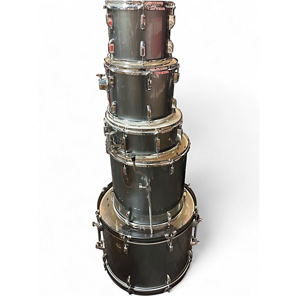 Used Pearl 5 Piece ROADSHOW Gray Drum Kit