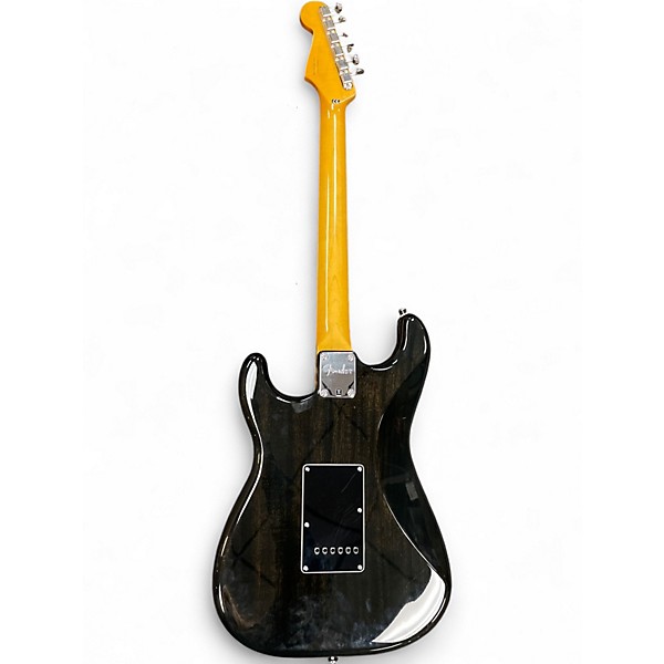 Used Fender Modern Player Stratocaster Trans Black Solid Body Electric Guitar