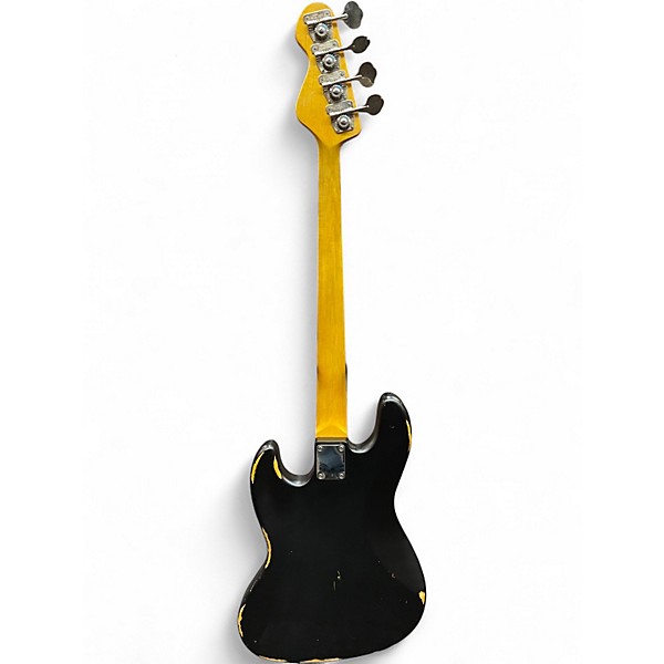 Used Vintage Icon Series VJ74 Worn Black Electric Bass Guitar