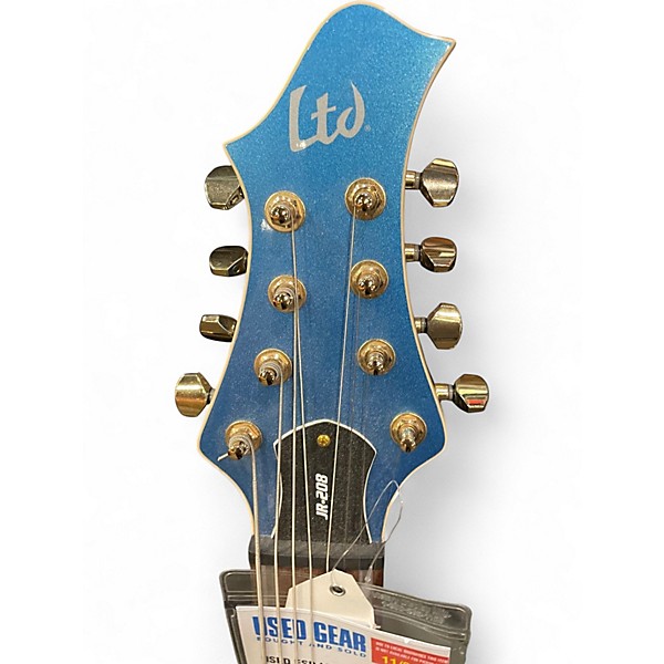 Used ESP LTD JR208 Blue Solid Body Electric Guitar