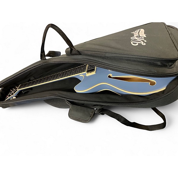 Used D'Angelico EXCEL MINI DC TOUR SLATE BLUE Hollow Body Electric Guitar