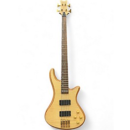 Used Schecter Guitar Research C4 Custom Natural Electric Bass Guitar