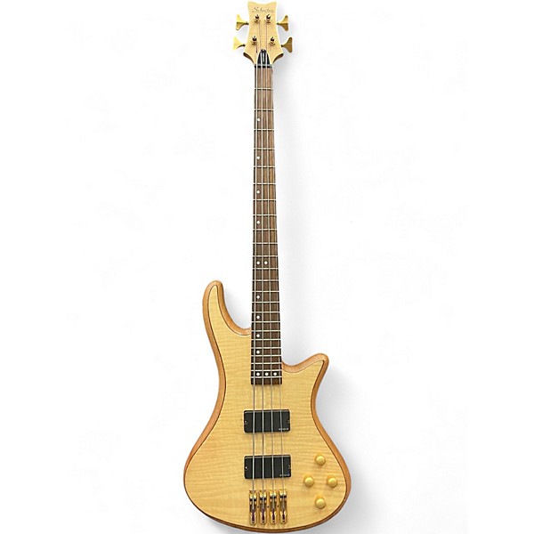 Used Schecter Guitar Research C4 Custom Natural Electric Bass Guitar