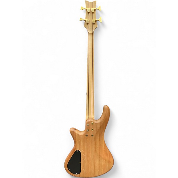 Used Schecter Guitar Research C4 Custom Natural Electric Bass Guitar