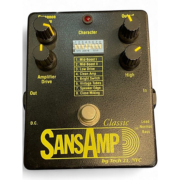 Vintage 1997 Tech 21 SANSAMP CLASSIC Effect Pedal