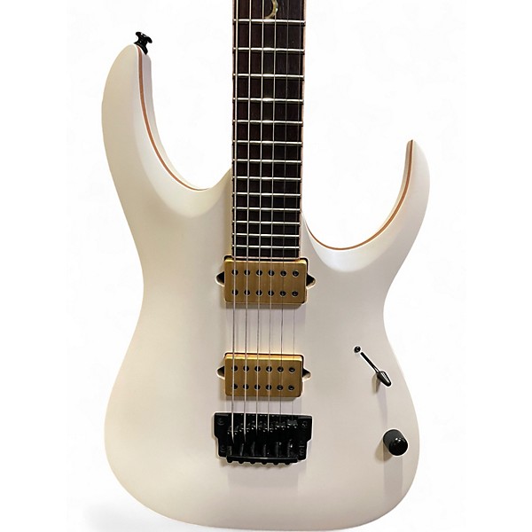 Used Ibanez JBM10FX Jake Bowen Signature Pearl White Matte Solid Body Electric Guitar