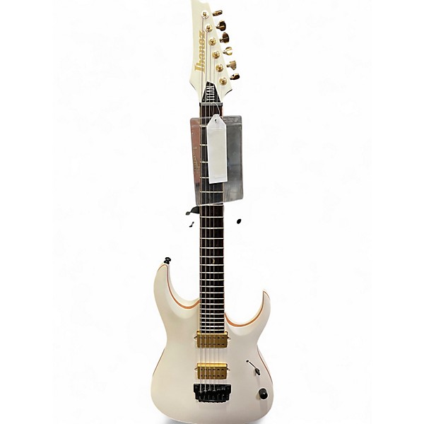 Used Ibanez JBM10FX Jake Bowen Signature Pearl White Matte Solid Body Electric Guitar