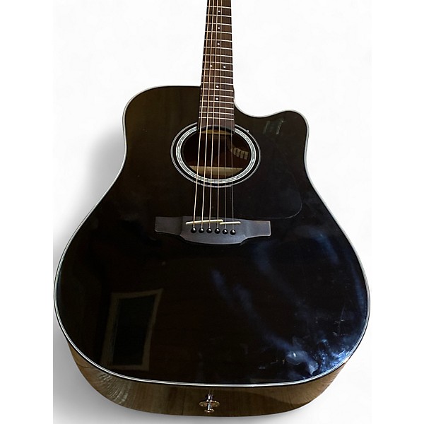 Used Takamine GD30CE Black Acoustic Electric Guitar