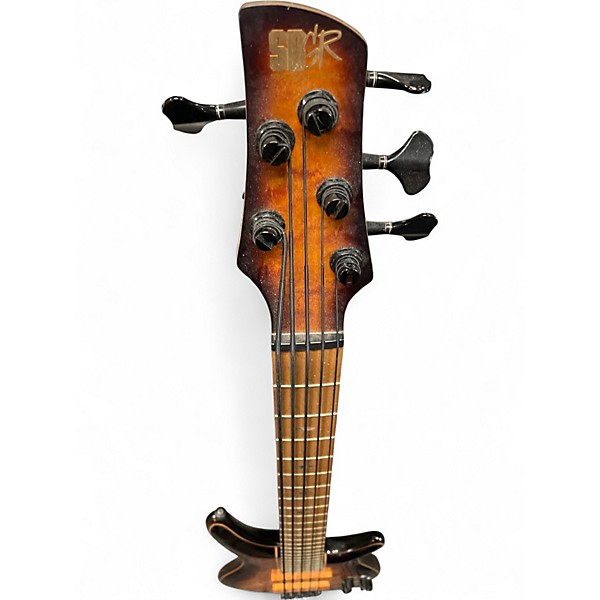 Used Ibanez SR5PBLTD 5 STRING Dragon Eye Burst Electric Bass Guitar