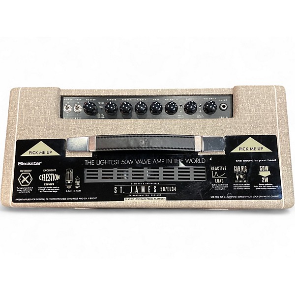 Used Blackstar st james 50/el34 Tube Guitar Combo Amp