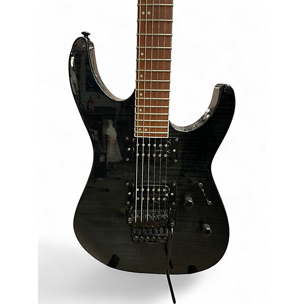 Used ESP LTD M200 TRANSPARENT BLACK Solid Body Electric Guitar