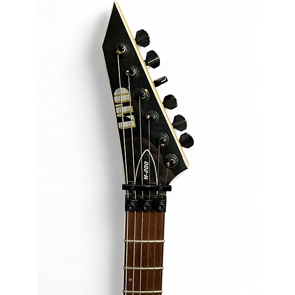 Used ESP LTD M200 TRANSPARENT BLACK Solid Body Electric Guitar