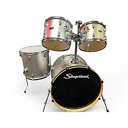 Used Slingerland 4 Piece Drum Kit Antique White Drum Kit